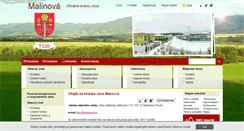 Desktop Screenshot of malinova.sk