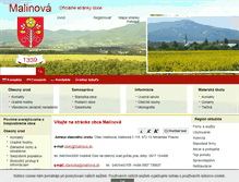 Tablet Screenshot of malinova.sk